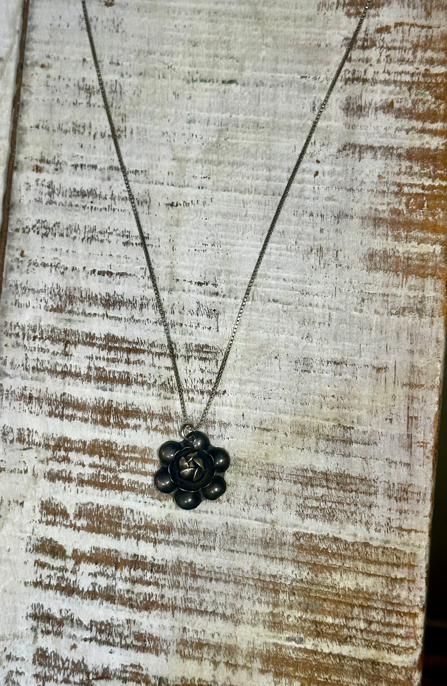 Vintage George Jensen Re Re Flower Pendant - Italian Sterling